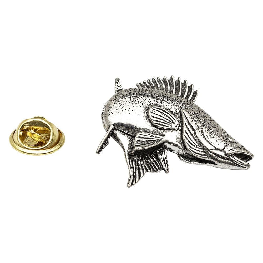 Cufflink Man Lapel Pins Zander/Walleye Fish - Fishing - Pewter Lapel Pin Badge