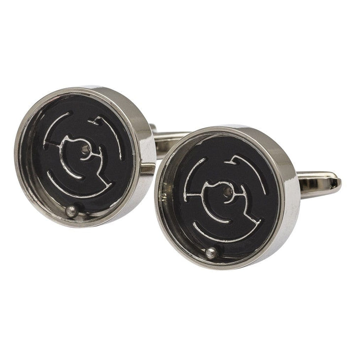 cufflink man Maze Cufflinks - Working Maze Game