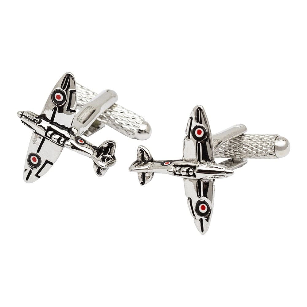 Cufflink Man Tie Clip Sets Spitfire Cufflinks and Tie Clip Gift Set