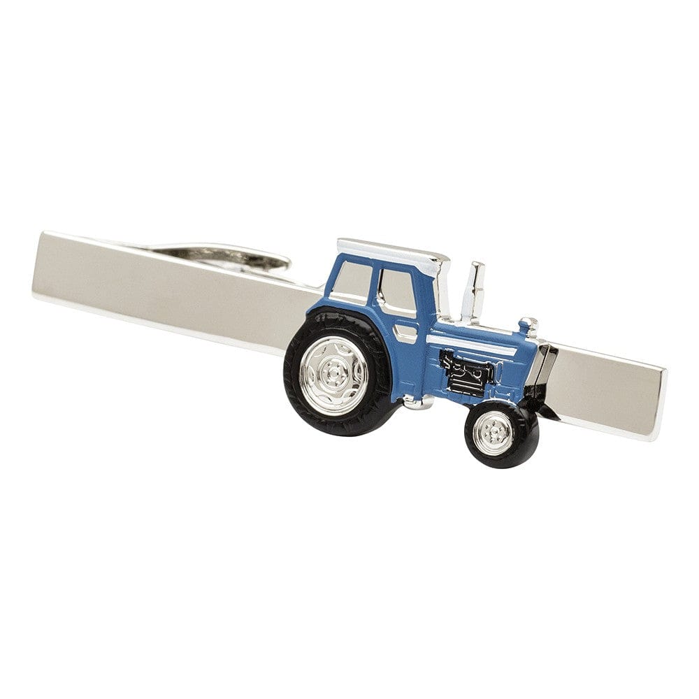 Cufflink Man Tie Clips Blue Tractor Tie Bar - Tie Clip