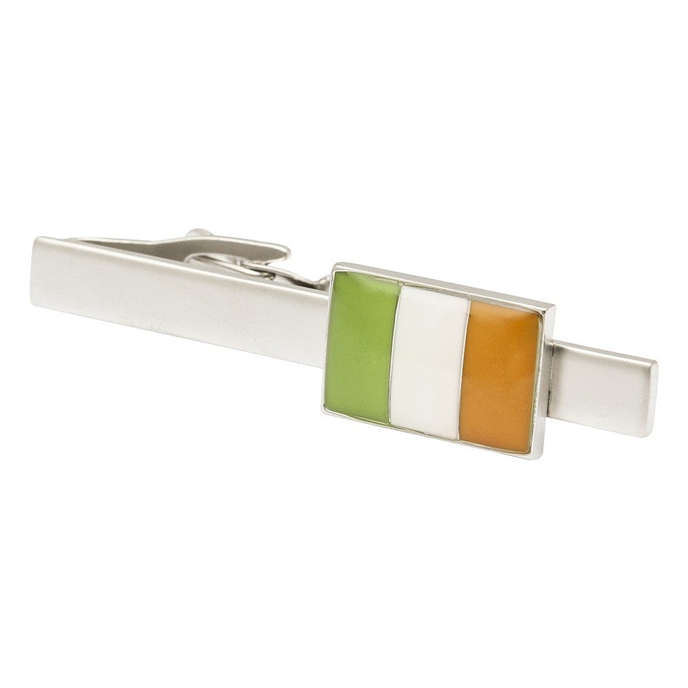 Cufflink Man Tie Clips Irish Flag Tie Bar - Tie Clip