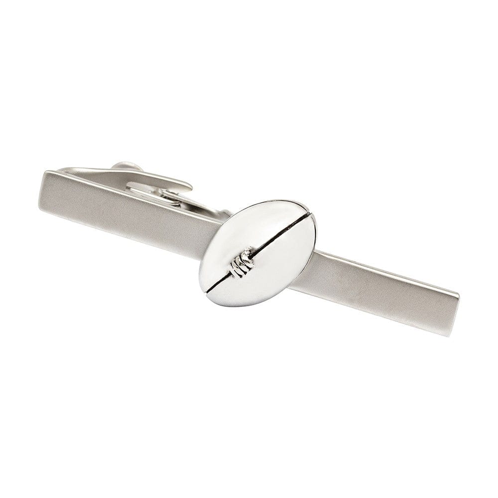 Cufflink Man Tie Clips Rugby Ball Tie Bar