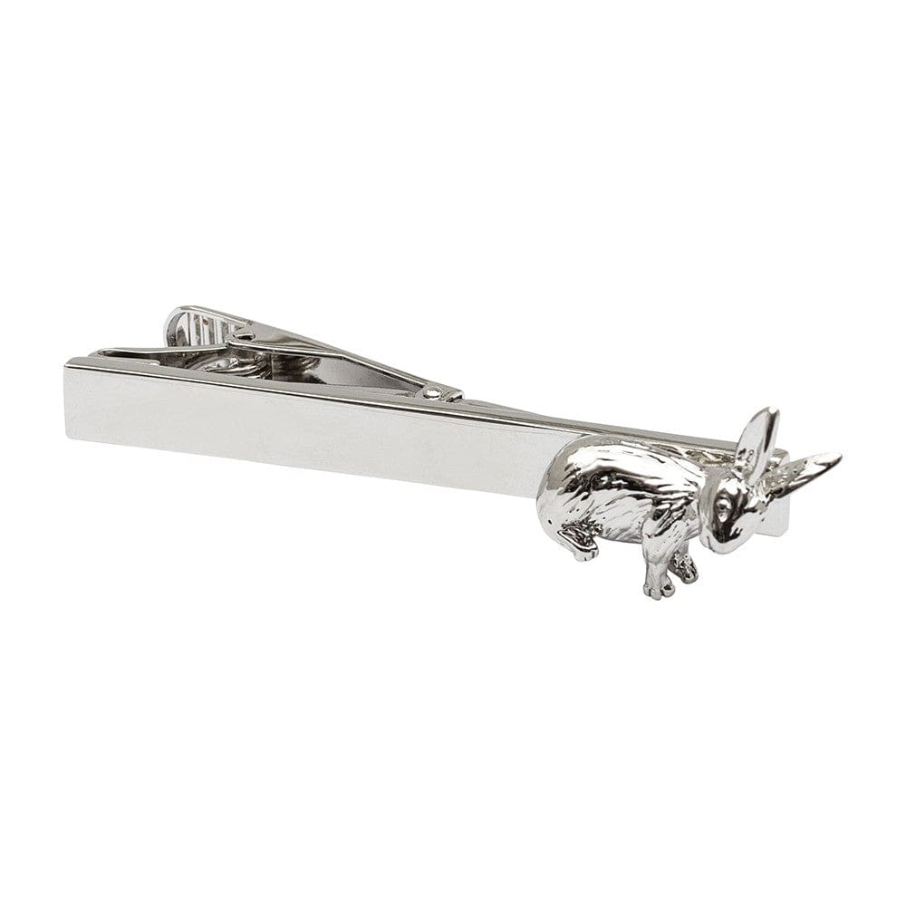 Cufflink Man Tie Clips Silver Hare Tie Clip