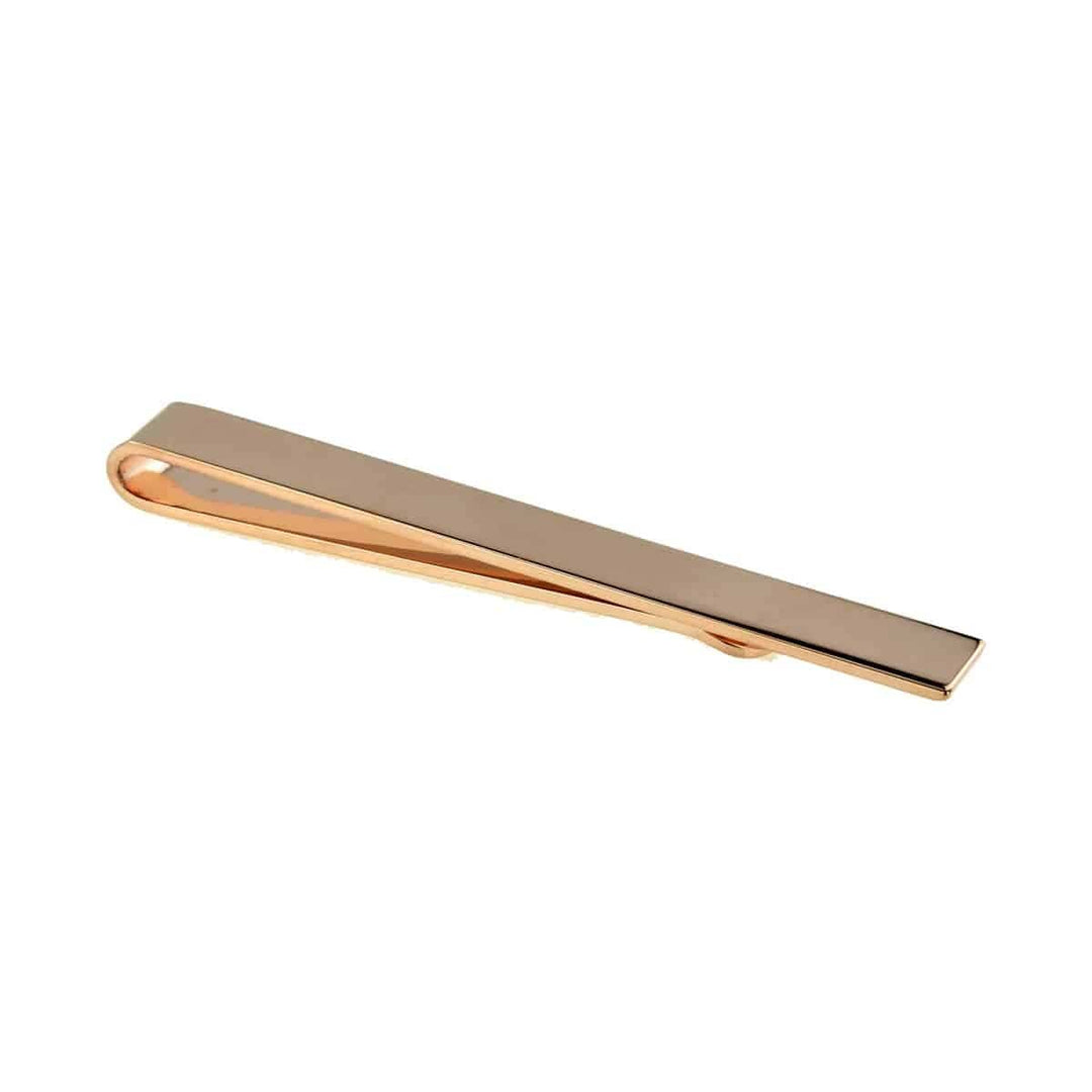 Cufflink Man Tie Clips Simple Rose Gold Tie Clip - Tie Slide - Tie Bar