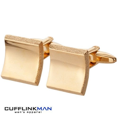 James Kinross Cufflinks Arched Illusion Cufflinks Gold Edition