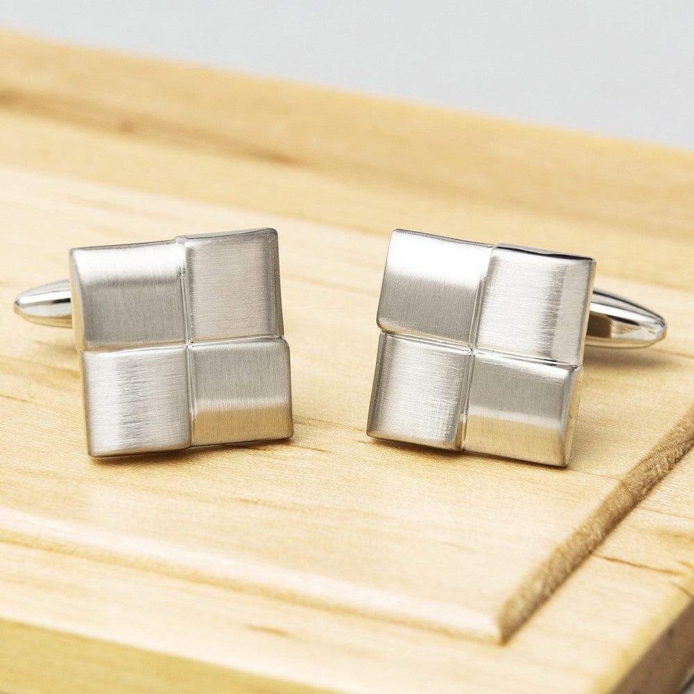 James Kinross Cufflinks Brushed Horizons Cufflinks