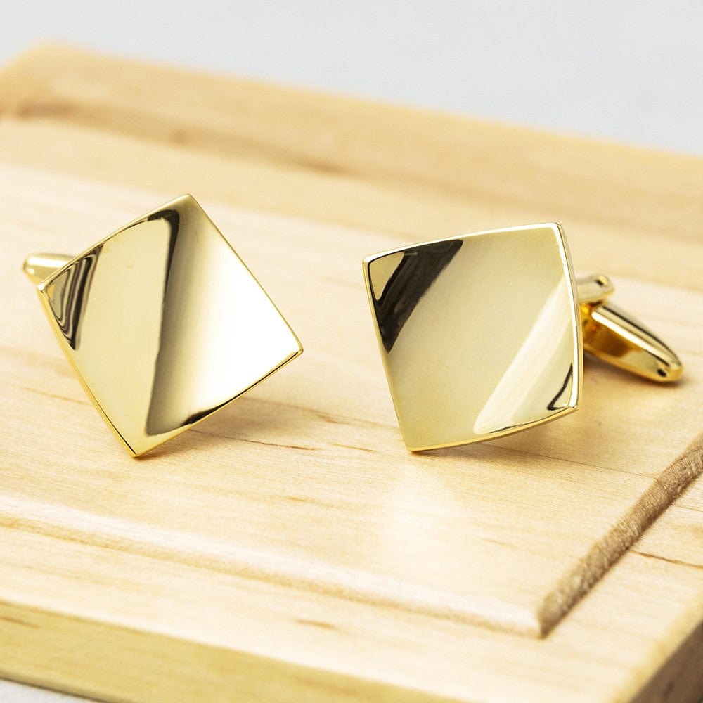 James Kinross Cufflinks Cando Curl Cufflinks Gold Edition