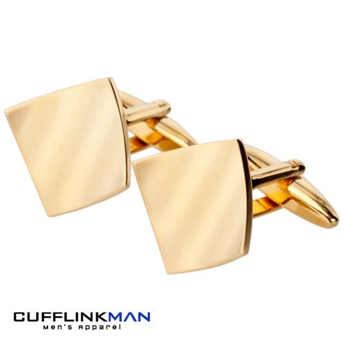 James Kinross Cufflinks Cando Curl Cufflinks Gold Edition