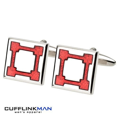 James Kinross Cufflinks Fortress Red Cufflinks