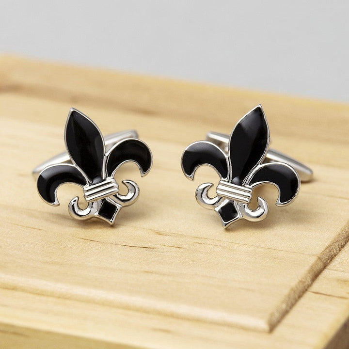 James Kinross Cufflinks Luxury Fleur-De-Lis Cufflinks