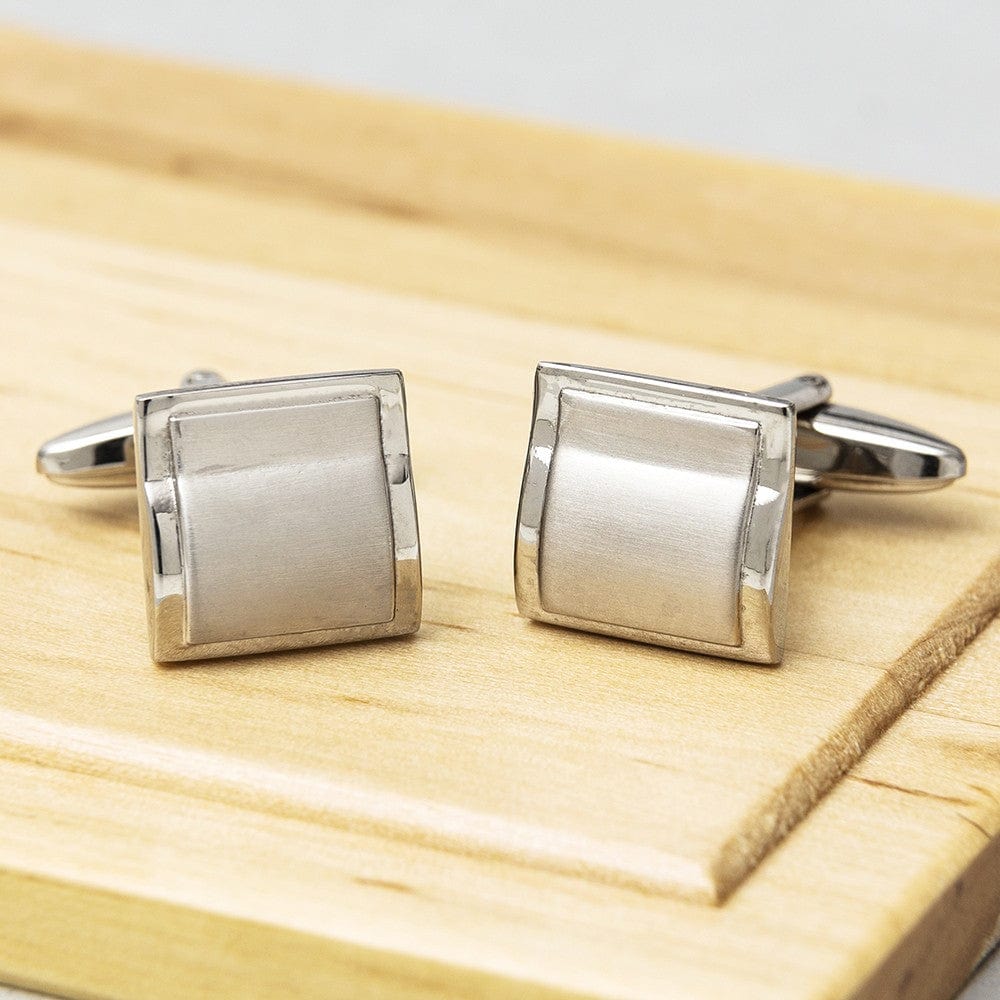 James Kinross Cufflinks Square Wave Cufflinks