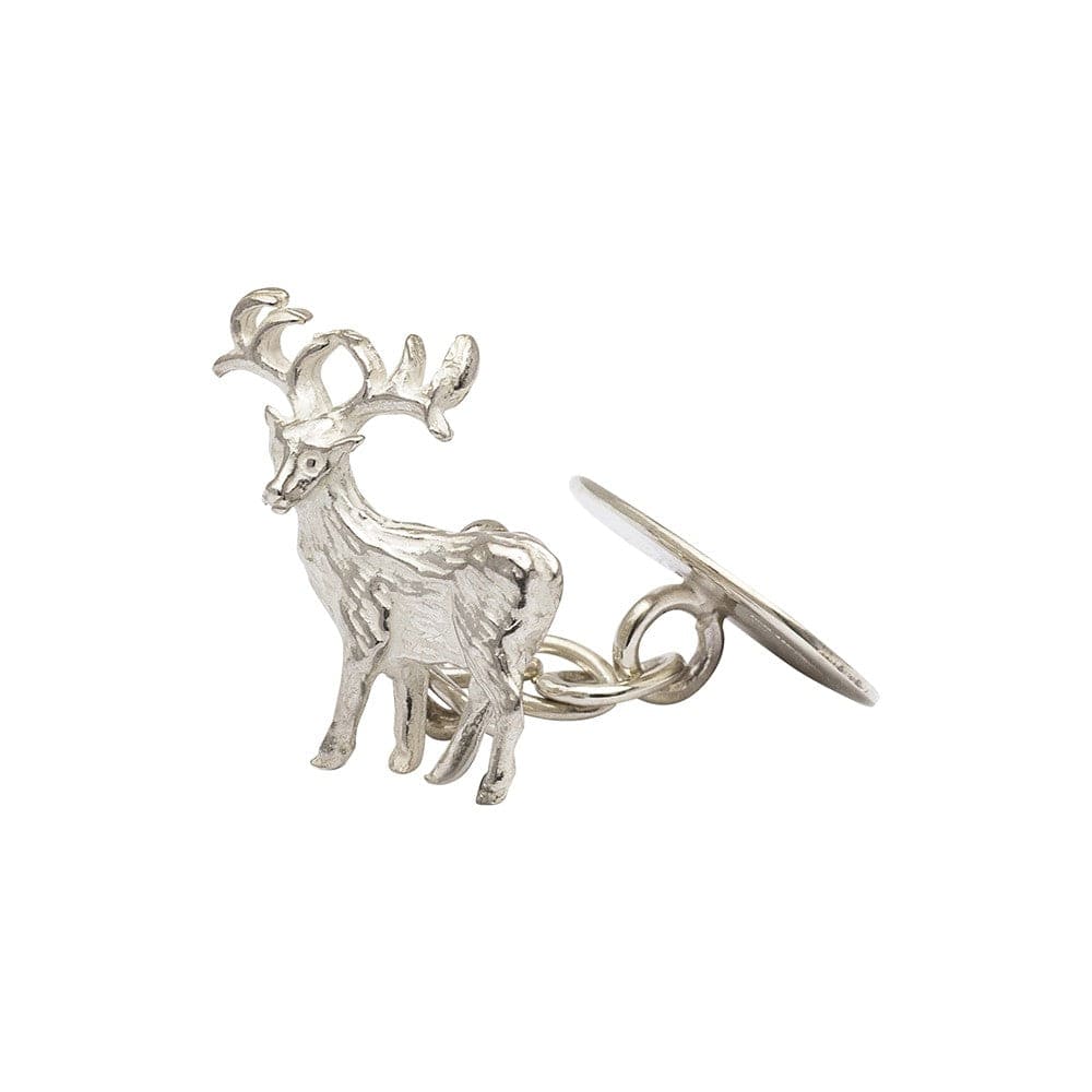 James Kinross Cufflinks Stag Cufflinks Sterling Silver