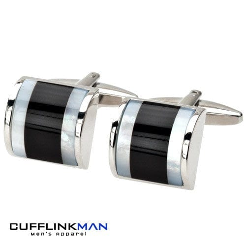 James Kinross Cufflinks Top Drawer Onyx Cufflinks