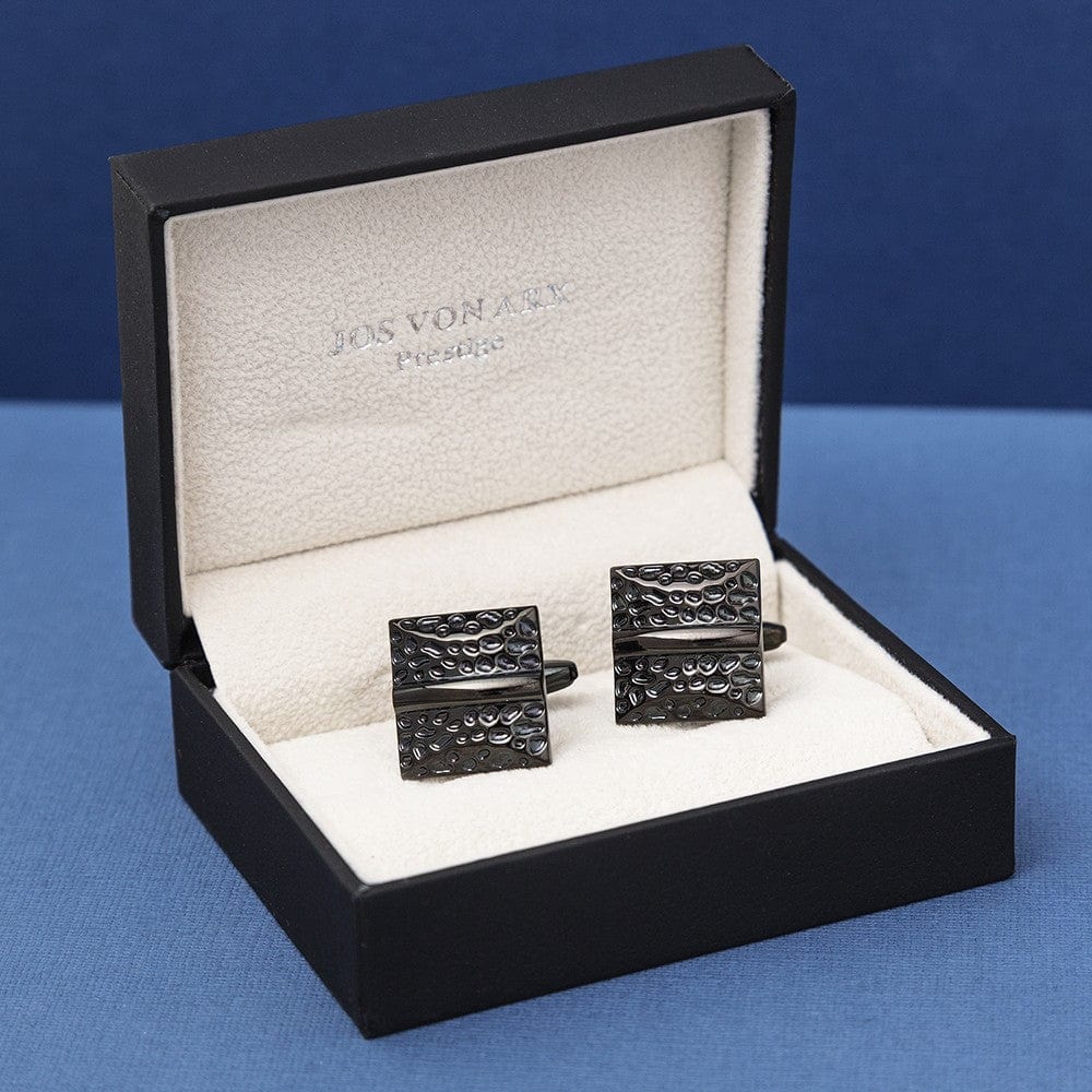 Jos Von Arx Cufflinks Black Cushion Cufflinks