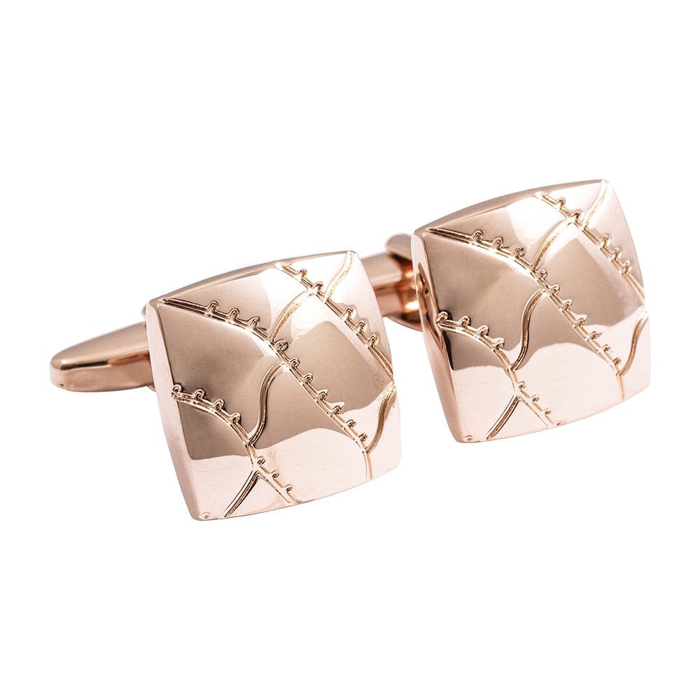 Jos Von Arx Cufflinks Rose Gold Cushion Cufflinks