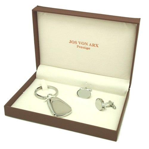 Jos Von Arx Cufflinks Sets Engraved Cufflinks & Key Ring Boxed Gift Set