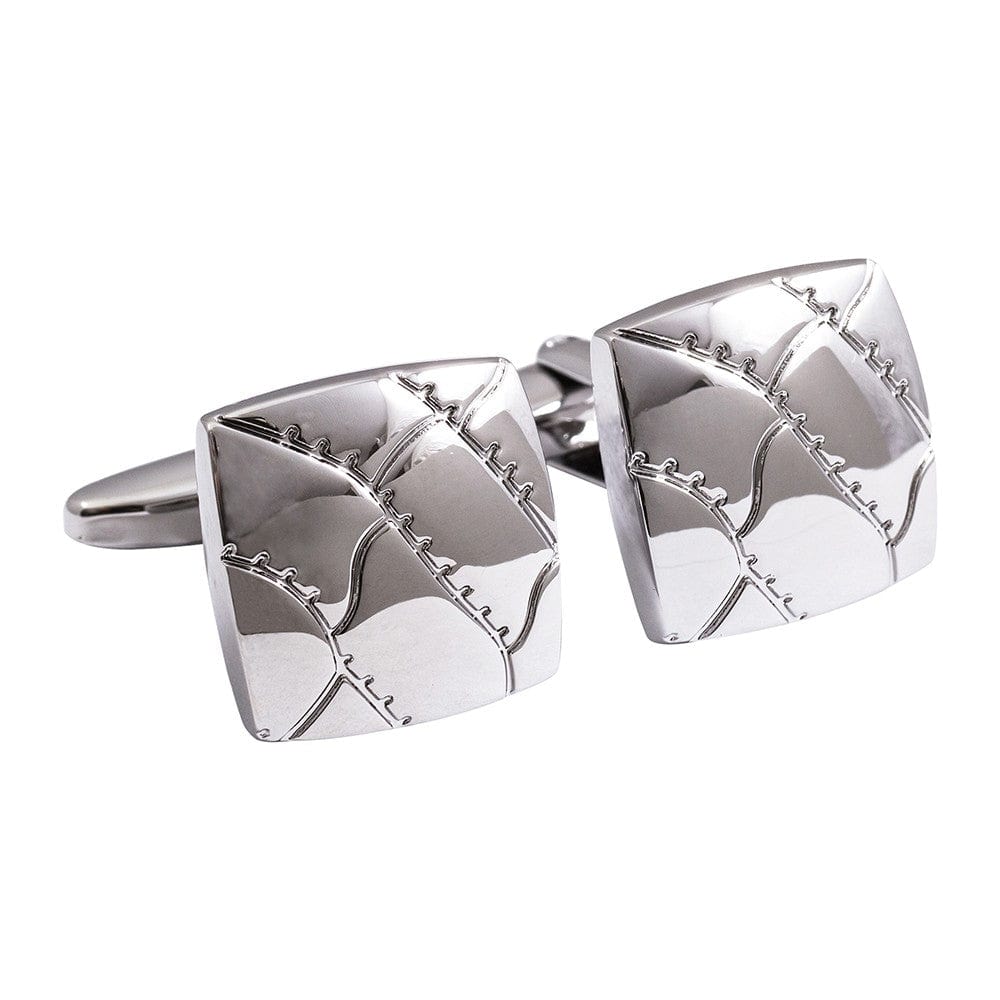 Jos Von Arx Cufflinks Silver Modern Cushion Cufflinks