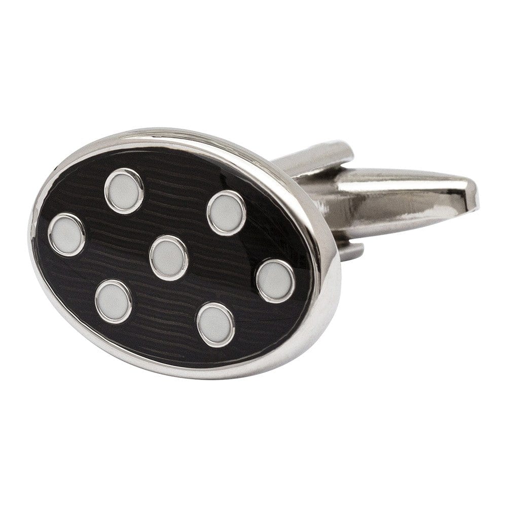 Mag Mouch & Sophos Cufflinks Black and White Spot Cufflinks