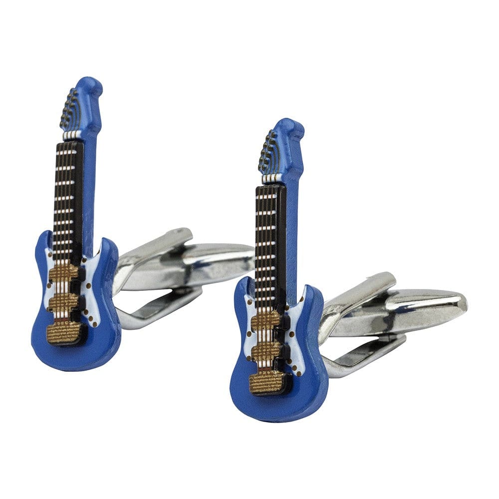 Mag Mouch & Sophos Cufflinks Blue Electric Guitar Cufflinks