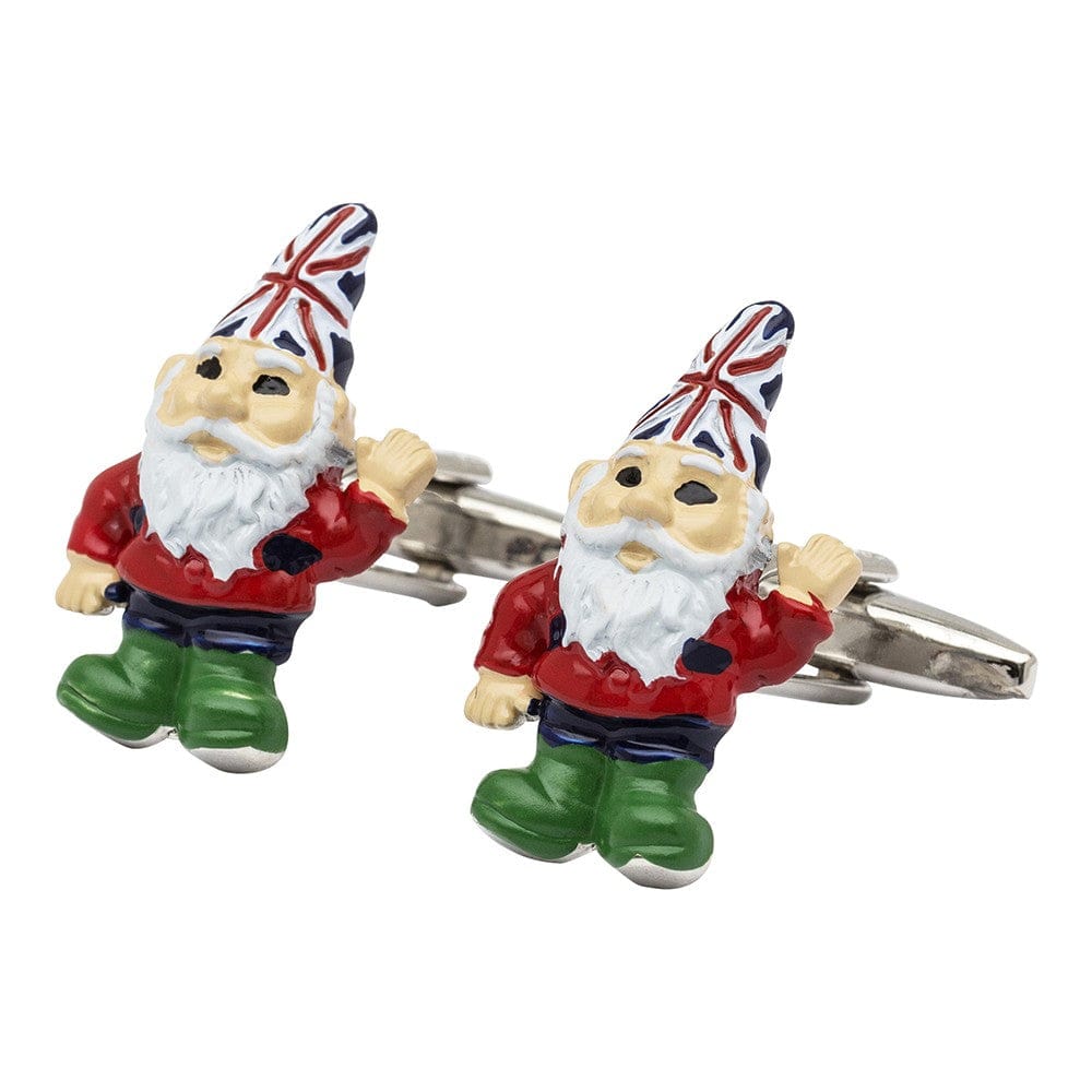 Mag Mouch & Sophos Cufflinks British Garden Gnome Cufflinks