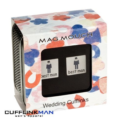 Mag Mouch & Sophos Cufflinks Cartoon Best Man Cufflinks