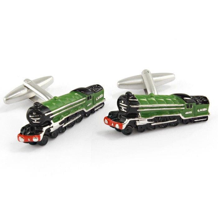 Mag Mouch & Sophos Cufflinks Flying Scotsman Steam Train Cufflinks