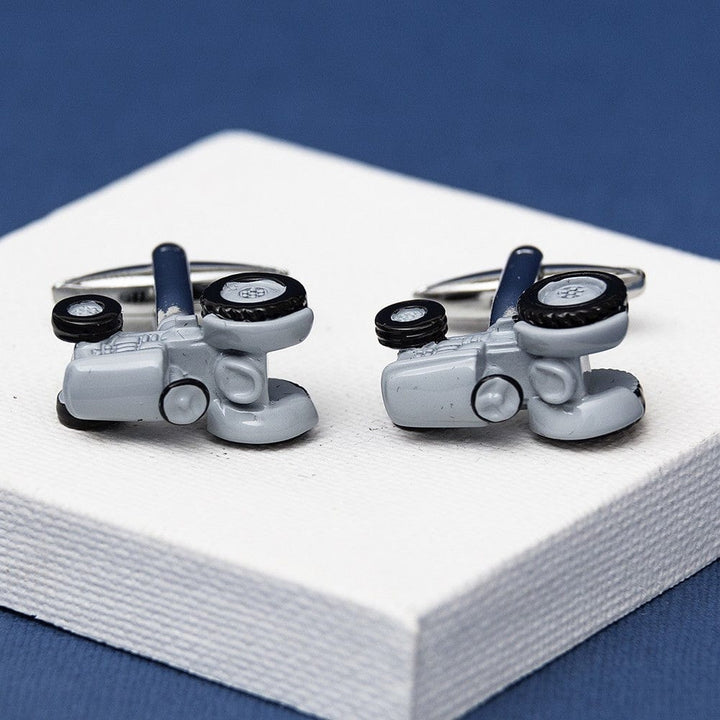 Mag Mouch & Sophos Cufflinks Grey Tractor Cufflinks Massey Ferguson