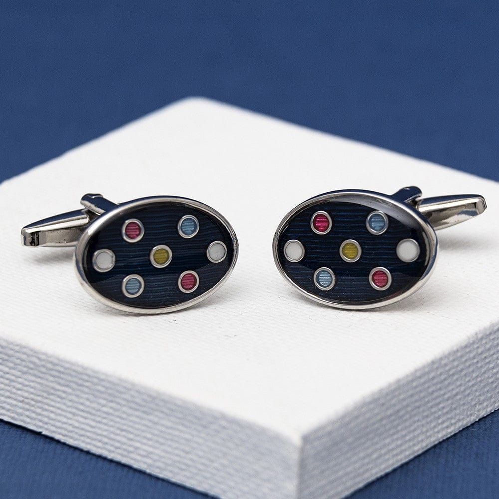 Mag Mouch & Sophos Cufflinks Multi Colour Spot Cufflinks