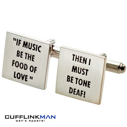 Mag Mouch & Sophos Cufflinks Music / Tone Deaf Cufflinks