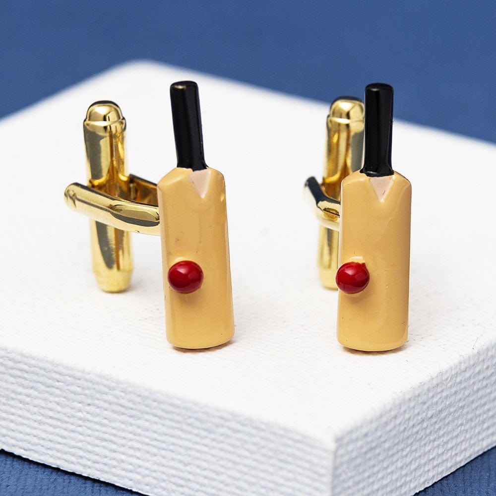 Mag Mouch & Sophos Cufflinks Novelty Cricket Bat and Ball Cufflinks