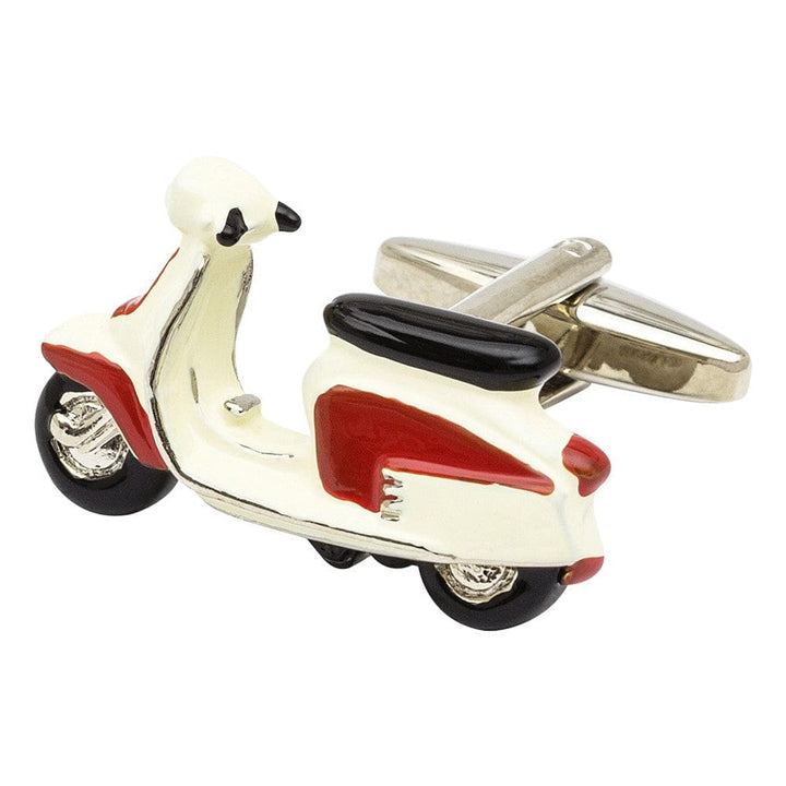 Mag Mouch & Sophos Cufflinks Red Lambretta Scooter Cufflinks