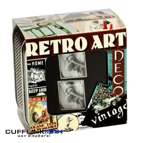 Mag Mouch & Sophos Cufflinks Retro Art Photograph Cufflinks