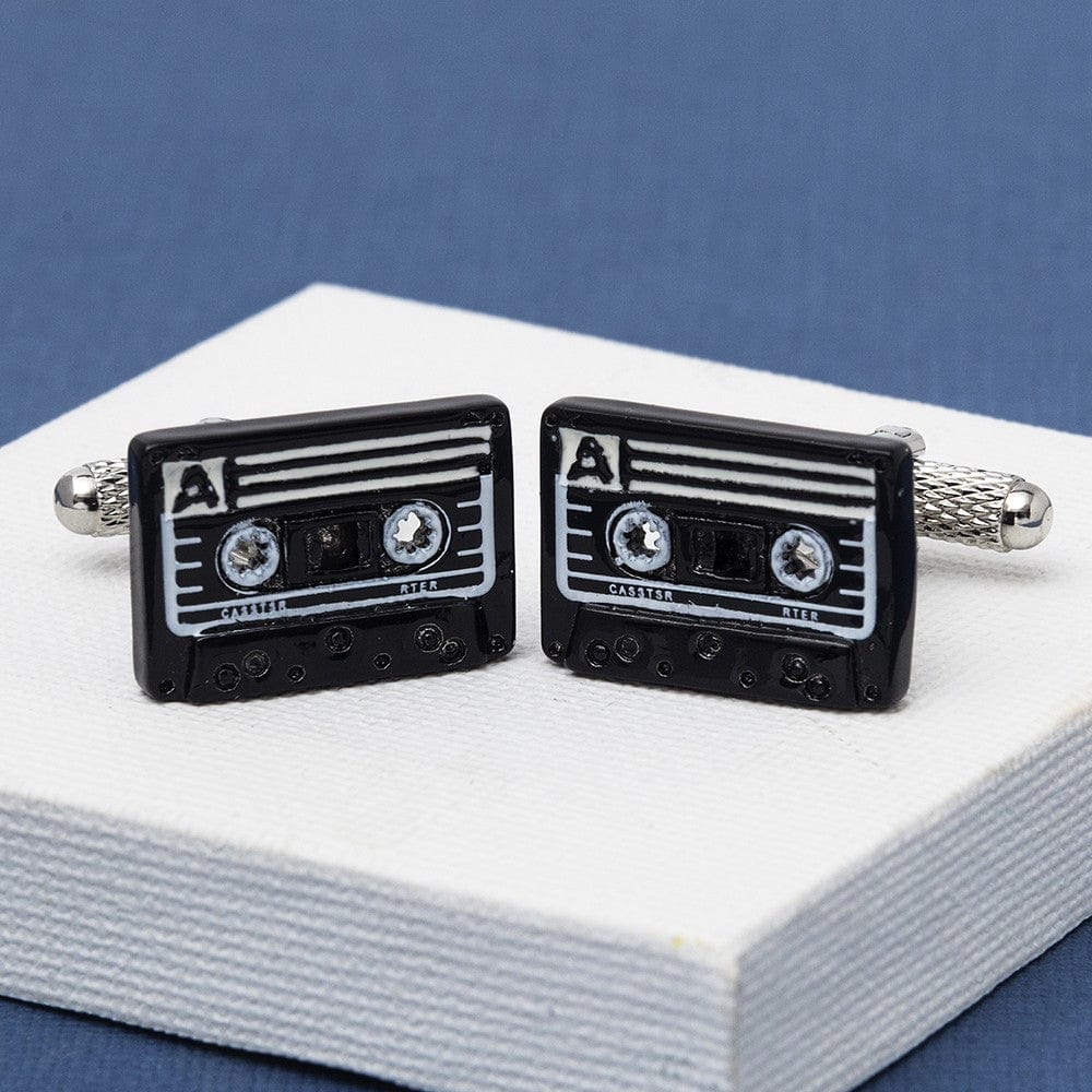 Mag Mouch & Sophos Cufflinks Retro Tape Cassette Cufflinks