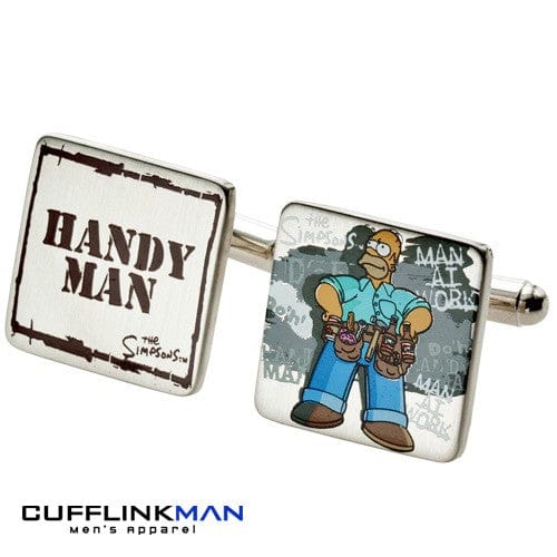 Mag Mouch & Sophos Cufflinks Simpsons - 'Homer - Danger! Man At Work Cufflinks'