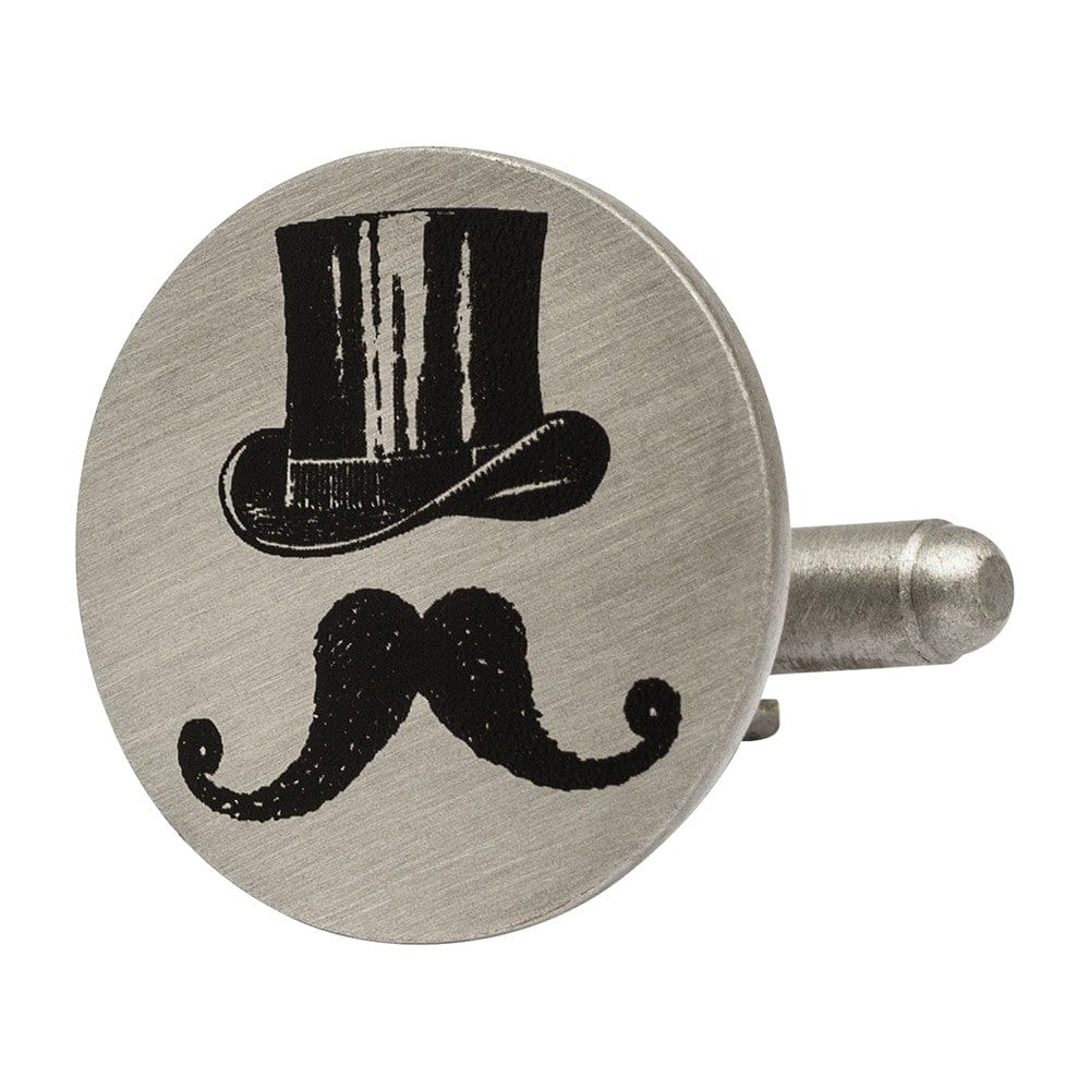 Mag Mouch & Sophos Cufflinks Top Hat and Moustache Cufflinks