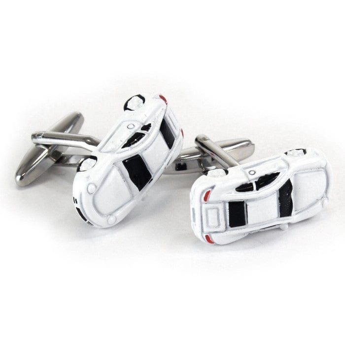 Mag Mouch & Sophos Cufflinks White Sports Car Cufflinks