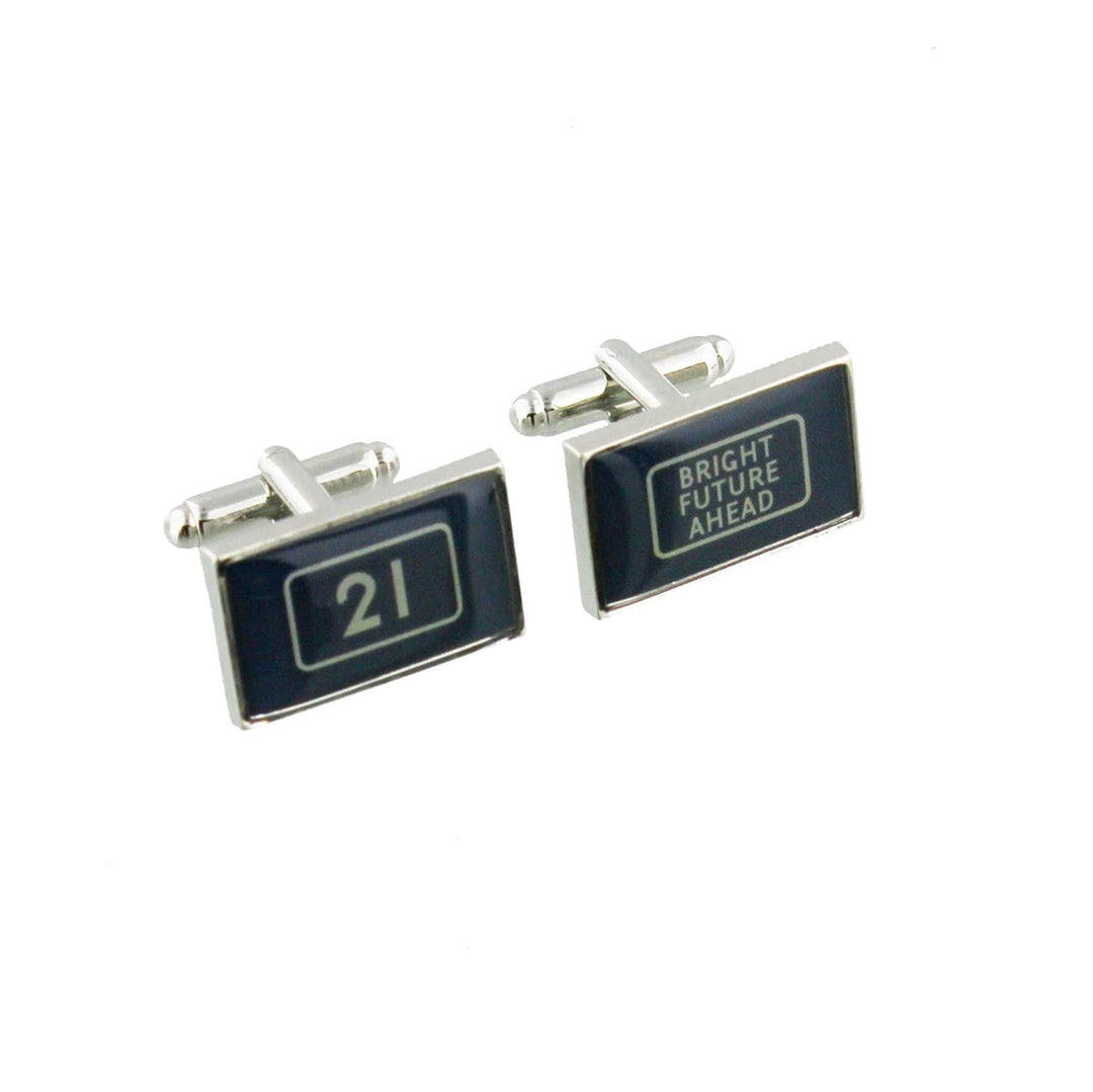 Motor Power Hardware Cufflinks Bright Future Ahead - 21st Birthday Cufflinks