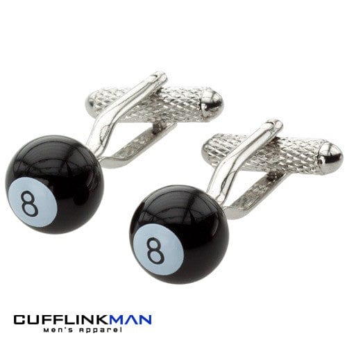 Onyx-Art London Cufflinks 8 Ball Pool Cufflinks