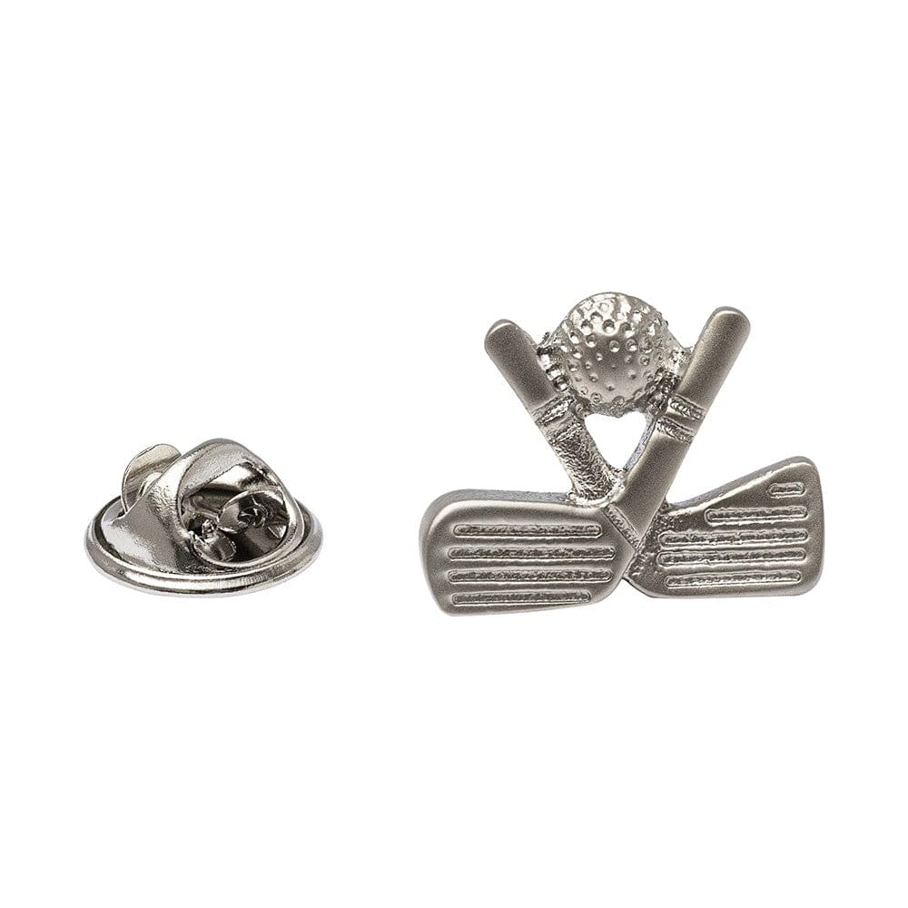 Onyx-Art London Cufflinks Golf Lapel Pin - Golf Clubs Lapel Badge By Onyx-Art London