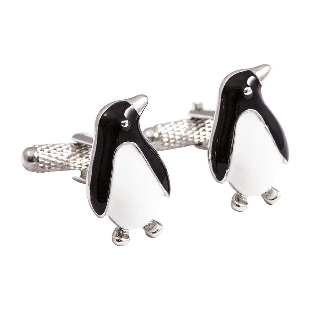 Onyx-Art London Cufflinks Sets Penguin Cufflinks and Dress Shirt Studs Set By Onyx-Art London