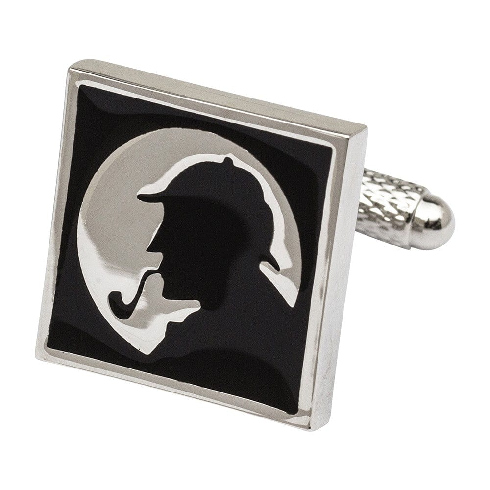 Onyx-Art London Cufflinks Sherlock Holmes Silhouette Cufflinks