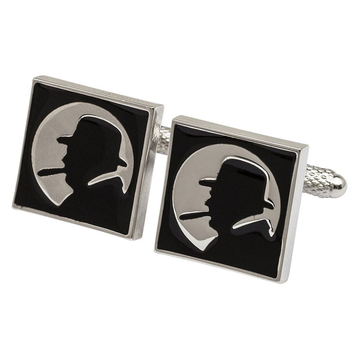 Onyx-Art London Cufflinks Winston Churchill Silhouette Cufflinks