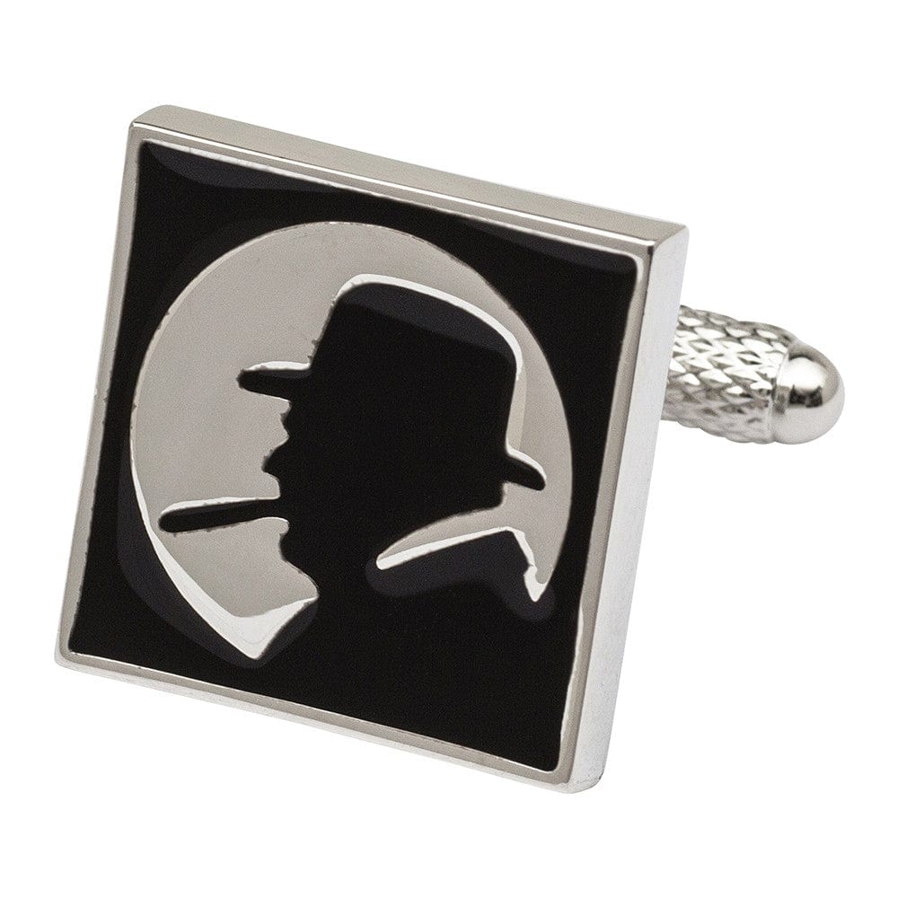 Onyx-Art London Cufflinks Winston Churchill Silhouette Cufflinks