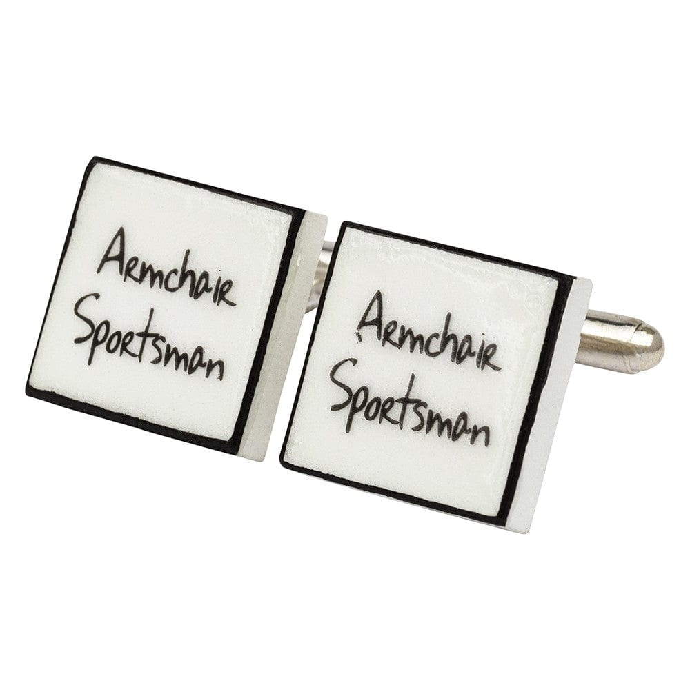 Sonia Spencer England Cufflinks Armchair Sportsman Bone China Cufflinks