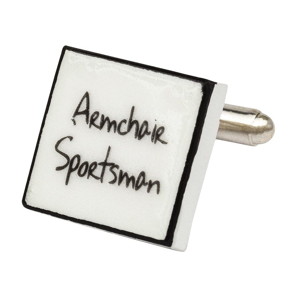 Sonia Spencer England Cufflinks Armchair Sportsman Bone China Cufflinks