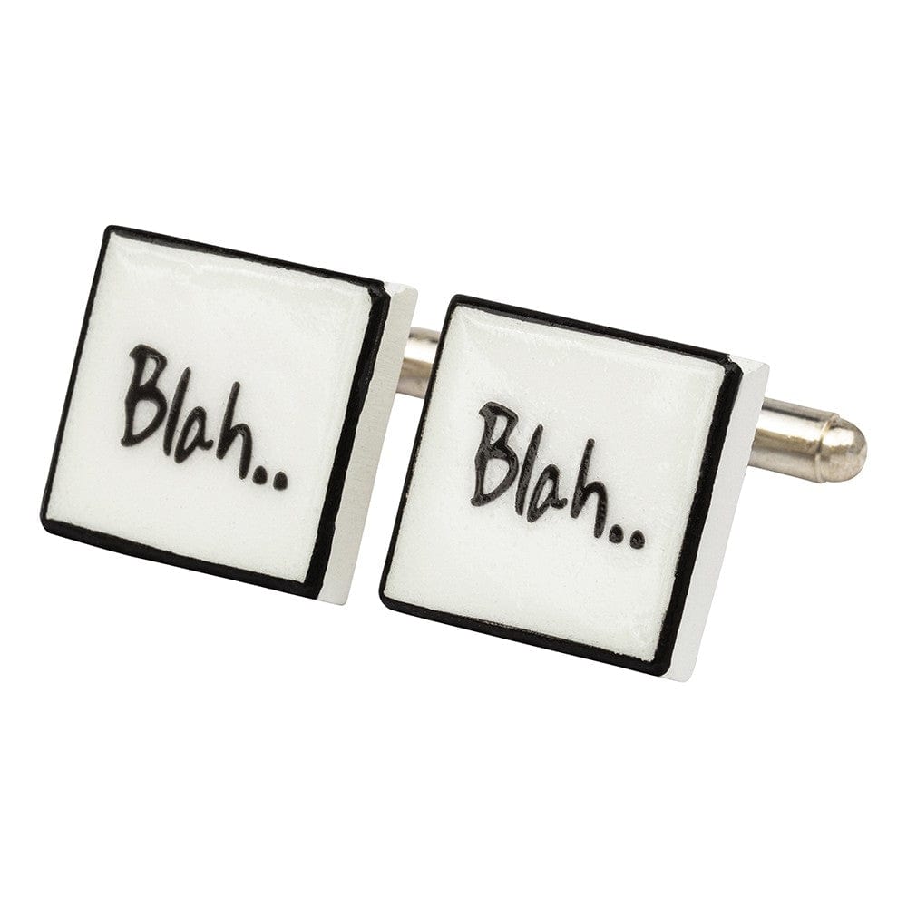 Sonia Spencer England Cufflinks Blah Blah Cufflinks Bone China