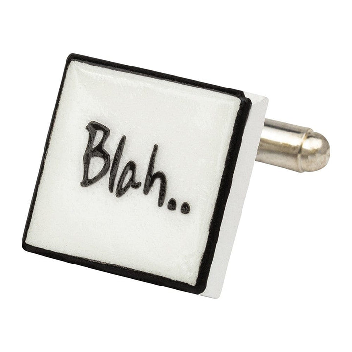 Sonia Spencer England Cufflinks Blah Blah Cufflinks Bone China