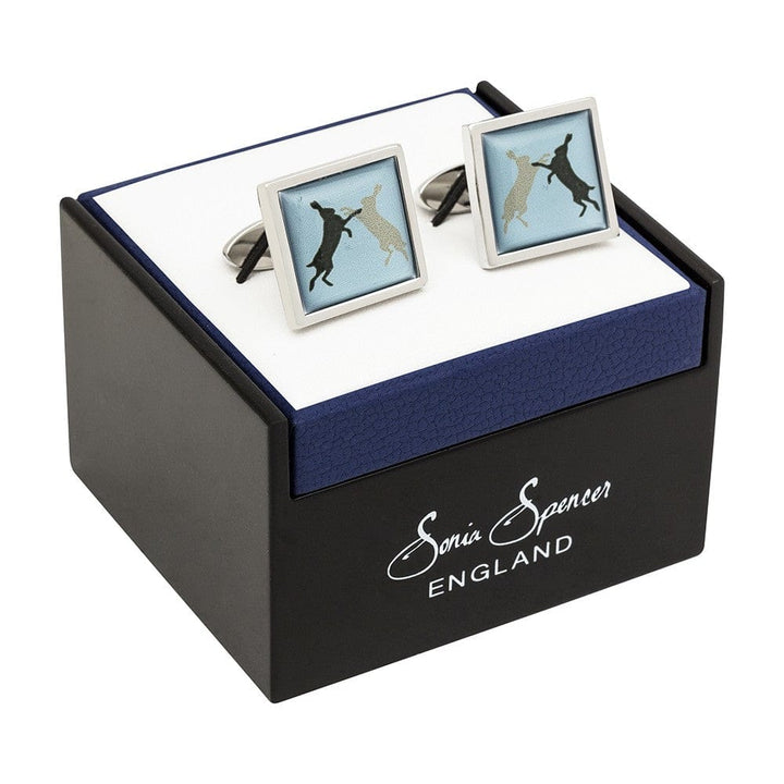 Sonia Spencer England Cufflinks Boxing Hares Cufflinks