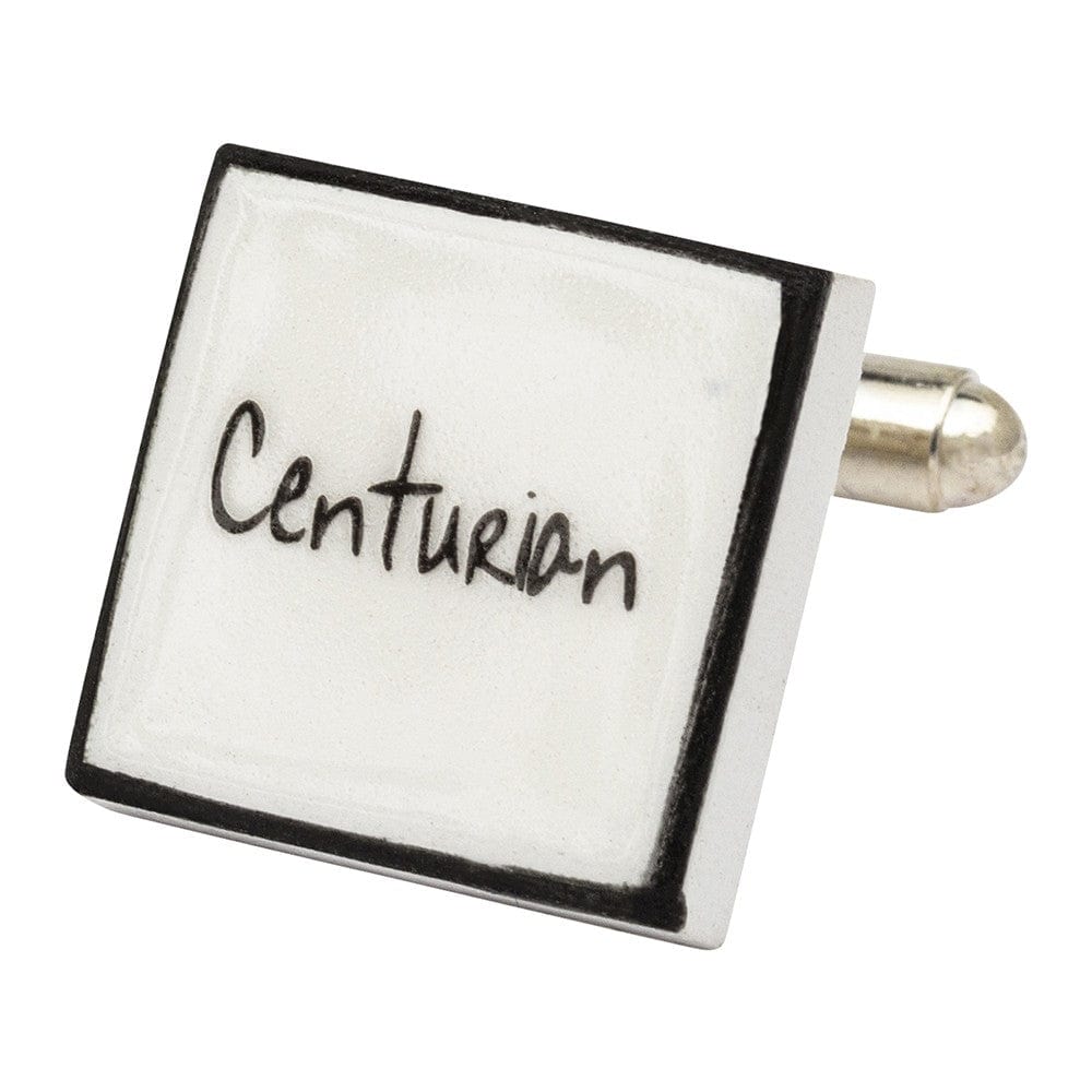 Sonia Spencer England Cufflinks "Centurian" Bone China Cufflinks