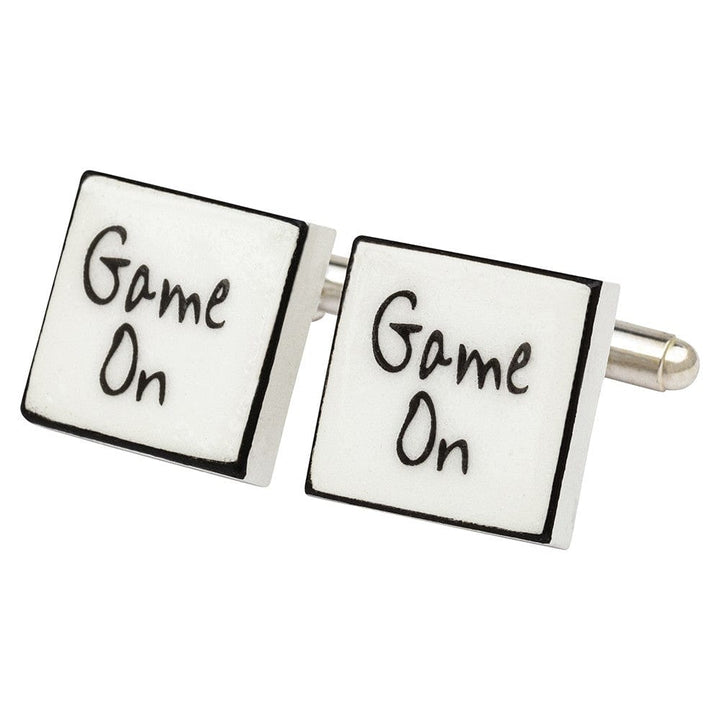 Sonia Spencer England Cufflinks "Game On" Bone China Cufflinks